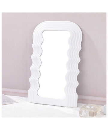 Makeup Mirrors Irregular Wave Cosmetic Mirrors Girls Desktop Decorative Mirror Bedroom Bathroom Home Decoration