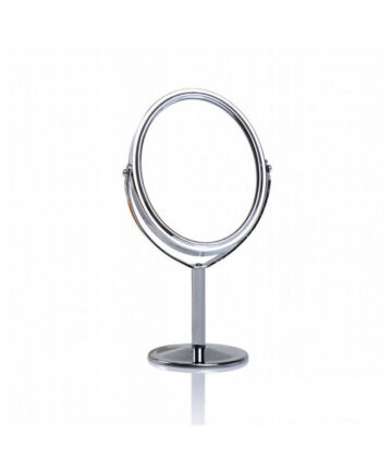 Metal Small Makeup Mirror 1:2 Magnifying Glass Portable Desktop Double-sided Decorative Mirrors 360 Degree Rotating Mirrors