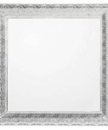Metal Wall Mirror 65 x 65 cm Silver CAVAN