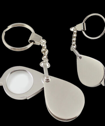 Mini Portable 20X Folding Key Ring Magnifier With Key Chain Daily Hand Magnifying Glasses Glass Tool
