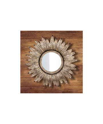 Mirror Distressed Antique Silver Bronze Metal Bedroom Vanity Mirror