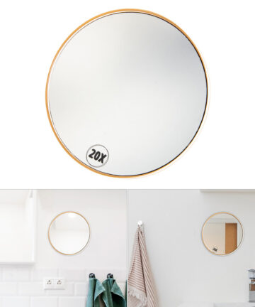 Mirror Magnifying Suctionmakeup Bathroom 20Xtravel Cupscup Make Small Wallvanity Magnification Mirrors Woman Magnifier