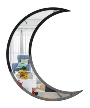 Mirror Moon Phase Wall Decor - Versatile Crescent Mirror Acrylic Self-adhesive Mirror For Living Room Bedroom