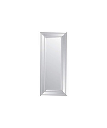 MirrorOutlet Large Venetian Modern Bevelled Wall Mirror, Silver, 50 x 120 cm