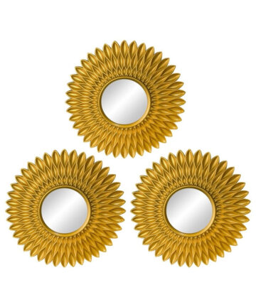 Mirrors for Wall Decor Set of 3 Hanging Ornament Art Crafts Supplies for Home Bedroom Bathroom Wall Mirror Decor