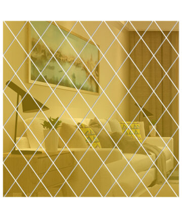 Modern DIY 3D Stickers Mirror Sticker Home Living Room Decoration Alloy Acrylic Mirror