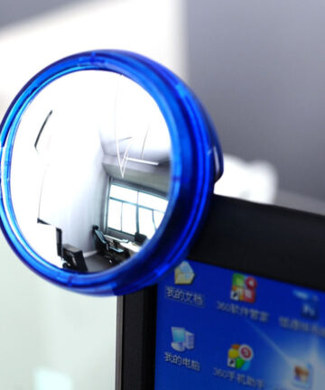Monitor Practical Convex Personal Safety Computer Rearview Mirror Random Office Supplies Self Adhesive Cubicle Laptop