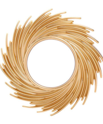 Natural Rattan Decorative Wall Mirror Natural Wall Decoration Eye Art Decor Pendant For Apartment Living Room Bedroom