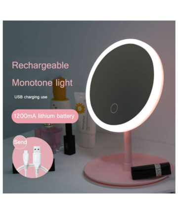 Net Red Makeup Mirror Light Included Led Desktop Desktop Mirror Student Convenient Fill Light Beauty Makeup Dormitory Mirror