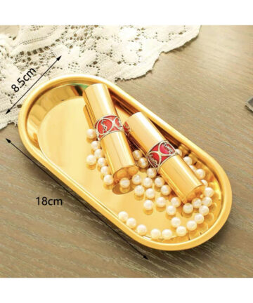 Nordic Makeup Mirror Edge Princess HD Mirror with Jewelry Tray Single Surface Retro Dresser Beauty Mirror Home Decoration