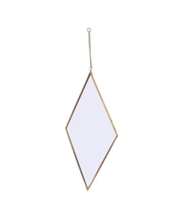 Nordic Rhombus Wall Hanging Mirror Dressing Table Makeup Mirrors Bathroom Bedroom Decoration