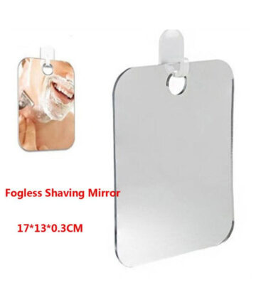 Portable Acrylic Anti Fog Shower Mirror Powerful Sucker Anti-Fog Portable Traveling Make Up Mirror Hand Held High Bathr