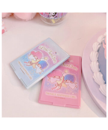 Portable Folding Makeup Mirror Cosmetic Mirror Pocket Rectangle Makeup Folding Small Mirror For Girls Travel Outdoor