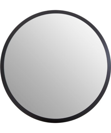 Premier Housewares Athena Discus Large Black Wall Mirror