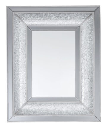 Premier Housewares Premier Housewares Silver Wall Mirror For Garden And Bedroom Reflective Square Bathroom Mirrors Wall Mounted Contemporary Mosaic