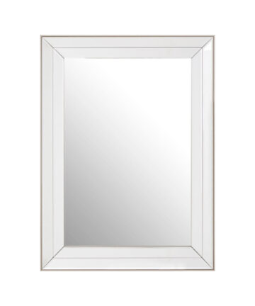 Premier Housewares Premier Housewares Silver Wall Mirror For Garden And Bedroom Reflective Square Bathroom Mirrors Wall Mounted Contemporary Mosaic