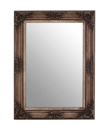 Premier Housewares Rectangular Wall Mirror/ Classic Mirrors For Bathroom / Bedroom / Garden Walls Fancy Wall Mounted Mirrors For Hallway