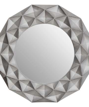 Premier Housewares Round Wall Mirror/ Classic Mirrors For Bathroom / Bedroom / Garden Walls Fancy Wall Mounted Mirrors For Hallway