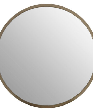 Premier Housewares Wall Mirror Bathroom / Bedroom / Hallway Wall Mounted Large Silver Mirrors / Round Minimalistic Mirrors For Living Room 4 x 54 x 54