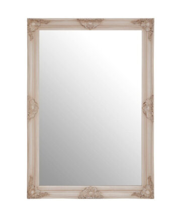 Premier Housewares Wall Mirror Bathroom / Bedroom / Hallway Wall Mounted Mirrors With Wooden Frame Round Shape / Vintage Design 5 x 102 x 72