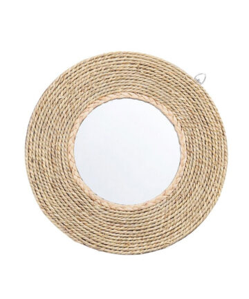 Rattan Woven Mirror Circle Mirror Decor Rustic Wall Decor Round Decorative Wall Mirror Wall Decor Circle Mirror Rattan Farmhouse