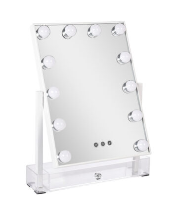 Rectangular Hollywood Dimmable 12LED Vanity Makeup Mirror