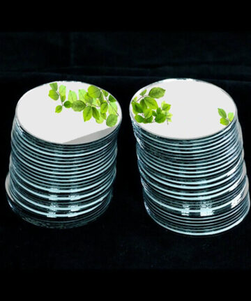 Round Glass Mirror Pieces Mosaic Rectangle Square Oval Glass Mirror Heart Shape Cosmetic Mirror Pieces Size and Shape