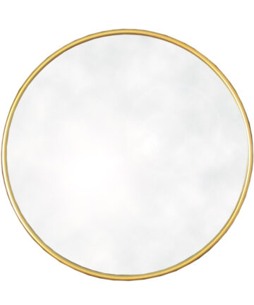 Round Gold Mirror