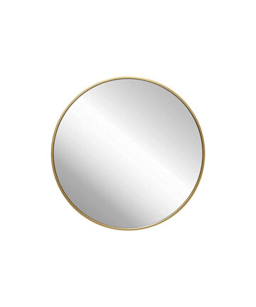 Round Mirror for Wall, 50x50 cm Metal Framed Circle Mirror, Large Bathroom Mirror, Gold Wall Mirror for Living Room Bedroom Entryway Decor