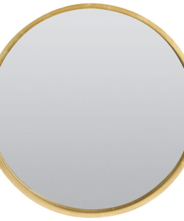 Round Wall Mirror With Gold Frame Large Decorative 50cm Wall Hanging Mirror