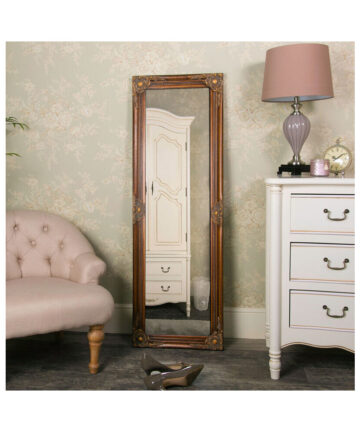 Tall Gold Wall Mirror 47cm x 142cm