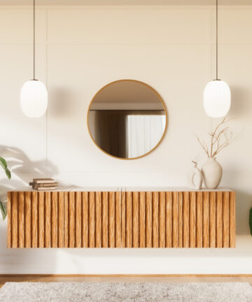 The Style Haus Gold Round Wall Mirror 900mm