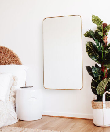 The Style Haus Gold Square Wall Mirror H1000 x W560mm