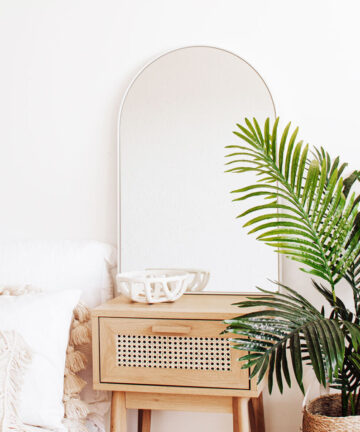 The Style Haus White Arch Wall Mirror H760 x W500mm