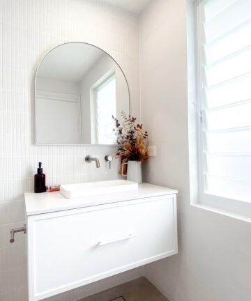 The Style Haus White Arch Wall Mirror H800 x W760mm