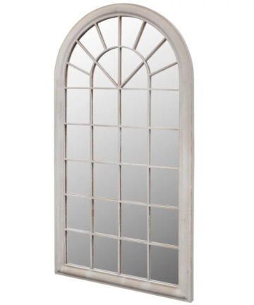 vidaXL Rustic Arch Garden Mirror 60x116cm Light Garden Home Window Illusion