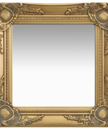 vidaXL Wall Mirror Baroque Style 40x40 cm Gold