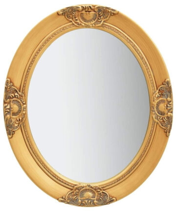 Wall Mirror Baroque Style 50x60 cm Gold