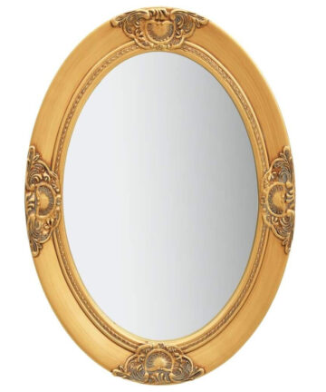 Wall Mirror Baroque Style 50x70 cm Gold