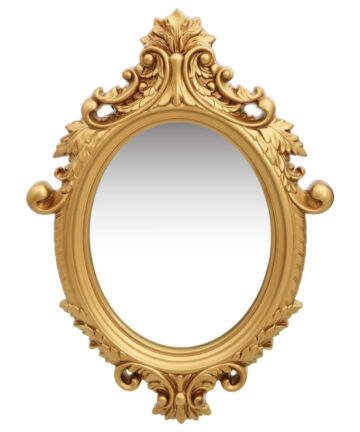 Wall Mirror Castle Style 56x76 cm Gold