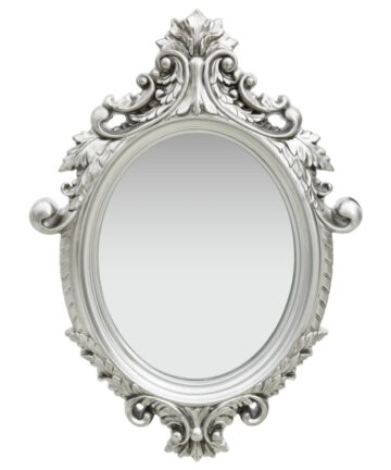Wall Mirror Castle Style 56x76 cm Silver