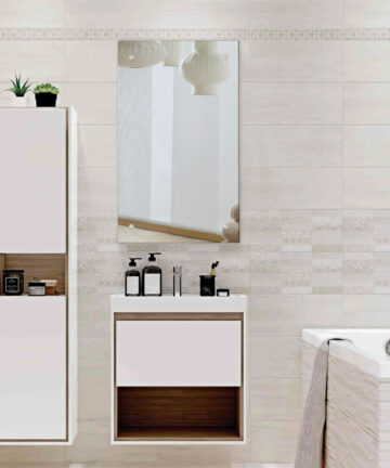 Wall Mirror 50x70cm Glass Home Bedroom Vanity Makeup Dressing Decor