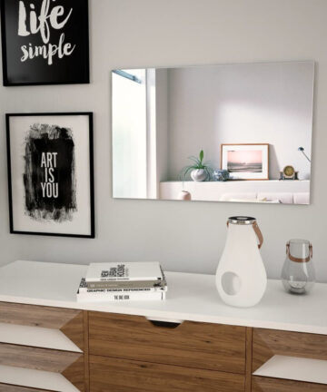 Wall Mirror 60x40 cm Rectangular Glass