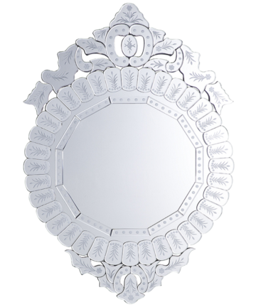 Wall Mirror 67 x 100 cm Silver CRAON