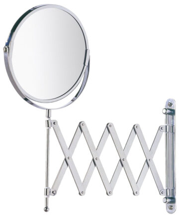 Wenko Cosmetic Wall Mirror (Chrome)