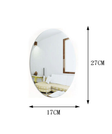 Wonderlife Mirror Wall Self-adhesive Oval Acrylic Self-adhesive Mirror Sticker Household Decoration Hd Glass Soft Mirror